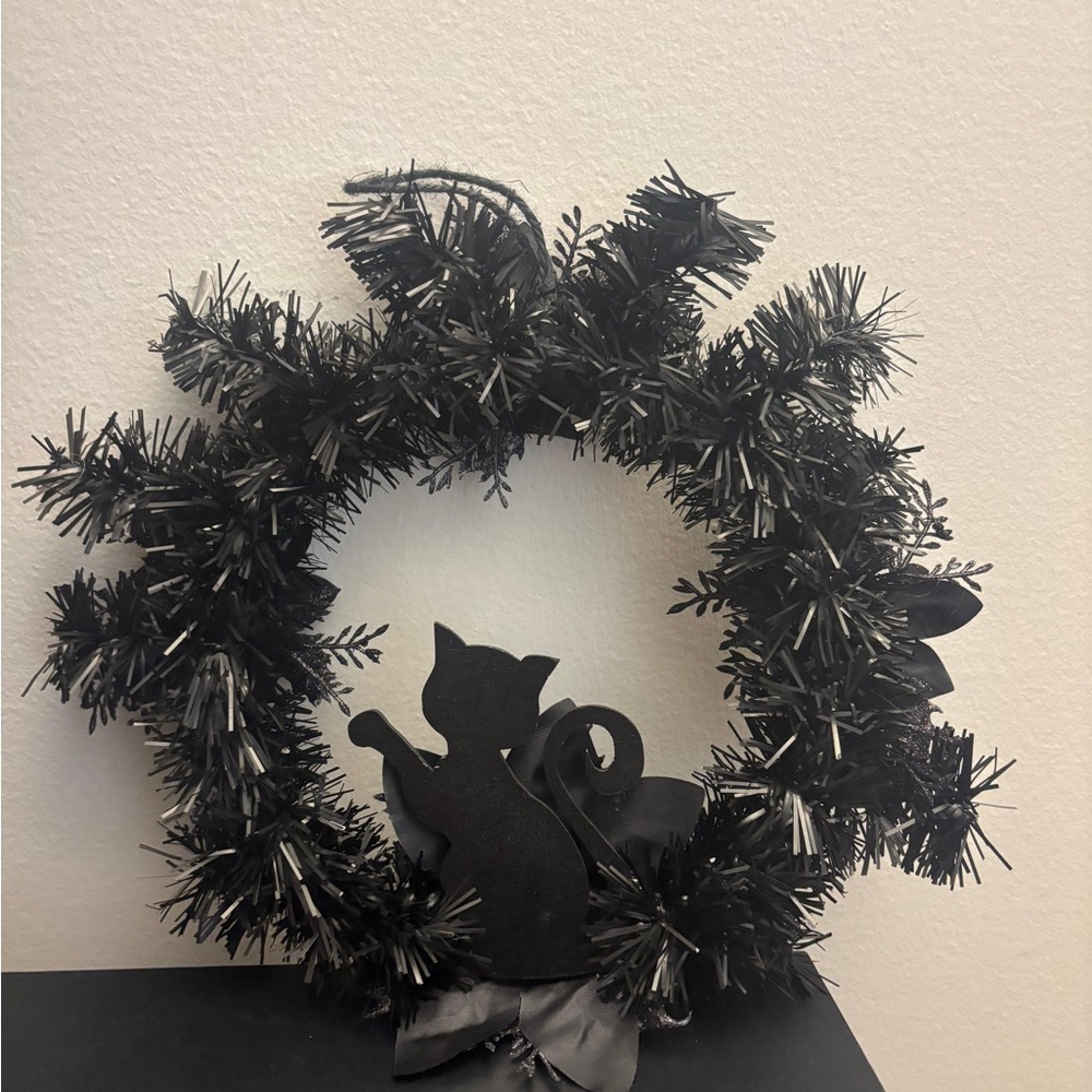 Dolls Kill Black Cat Wreath
